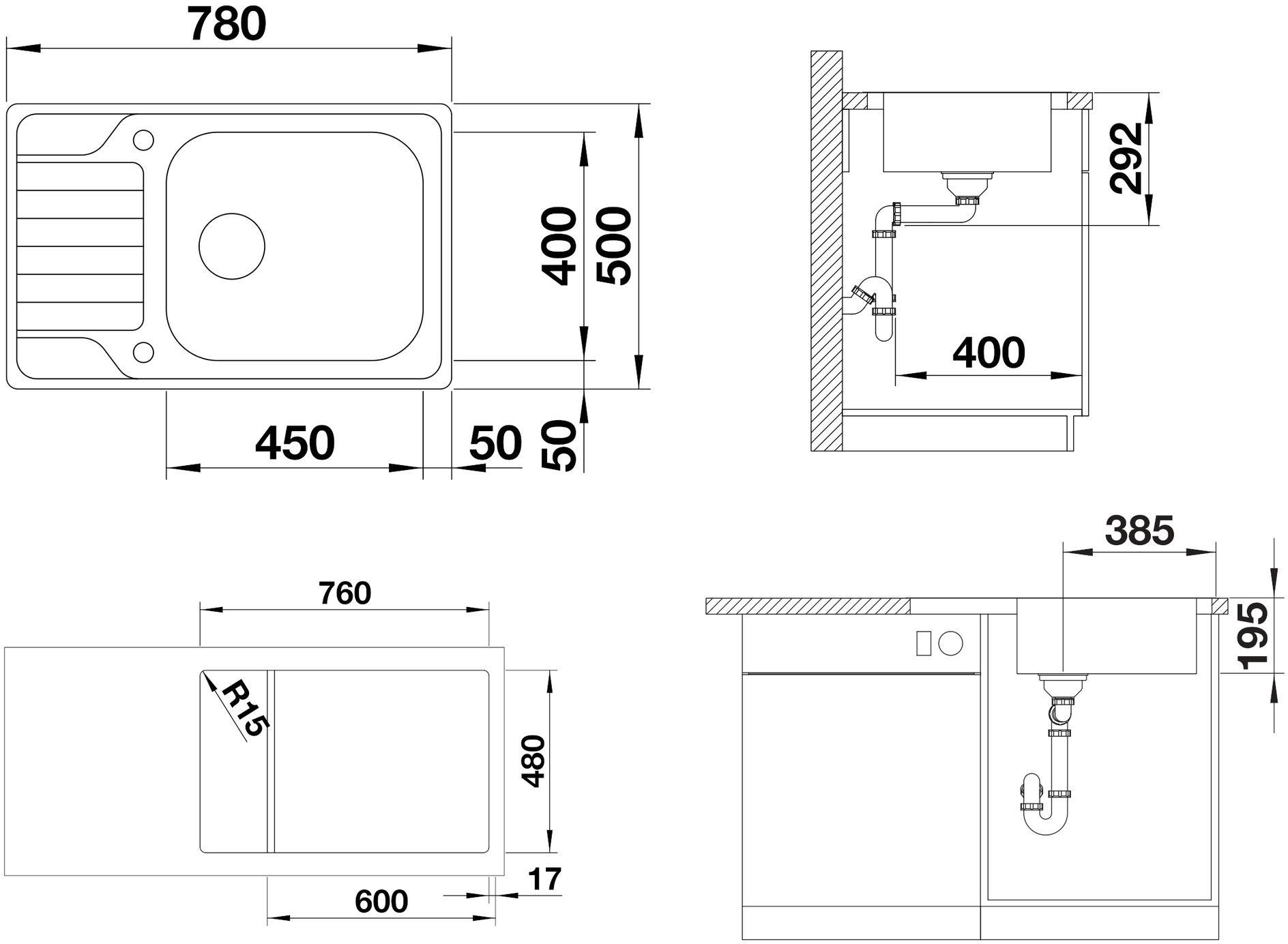 Blanco DINASXL6SCAGK