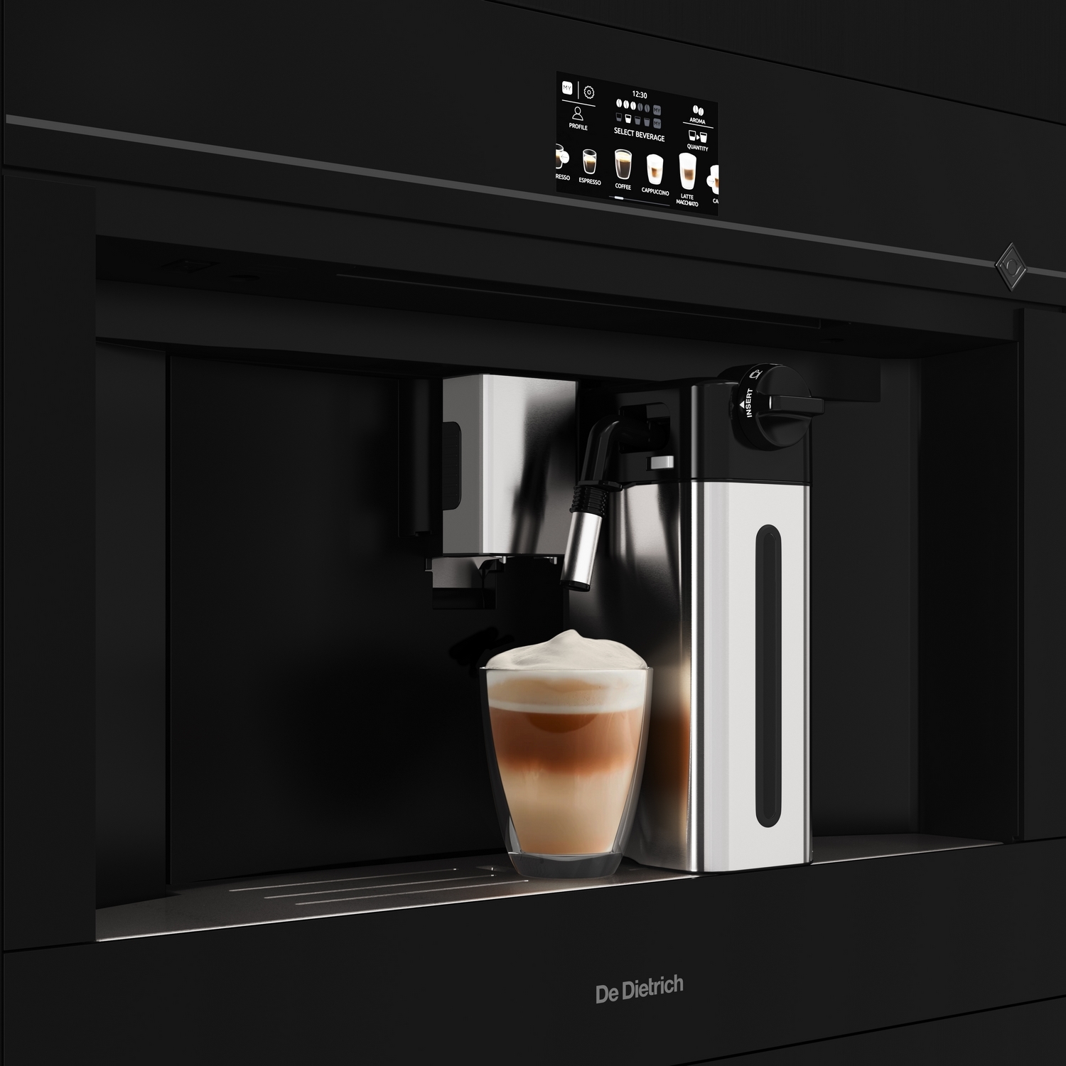 Latté z kávovaru De Dietrich DKD4820B