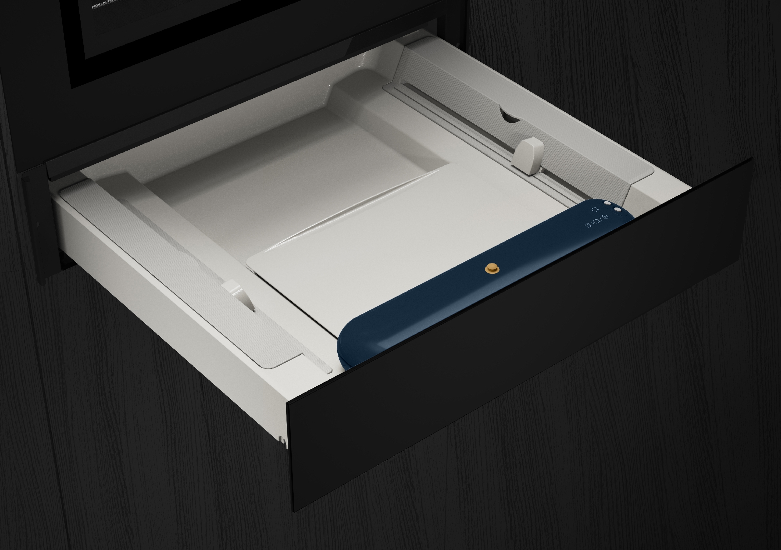 Vnitřní prostor ohřevné zásuvky na nádobí Sous Vide De Dietrich DWD4820B