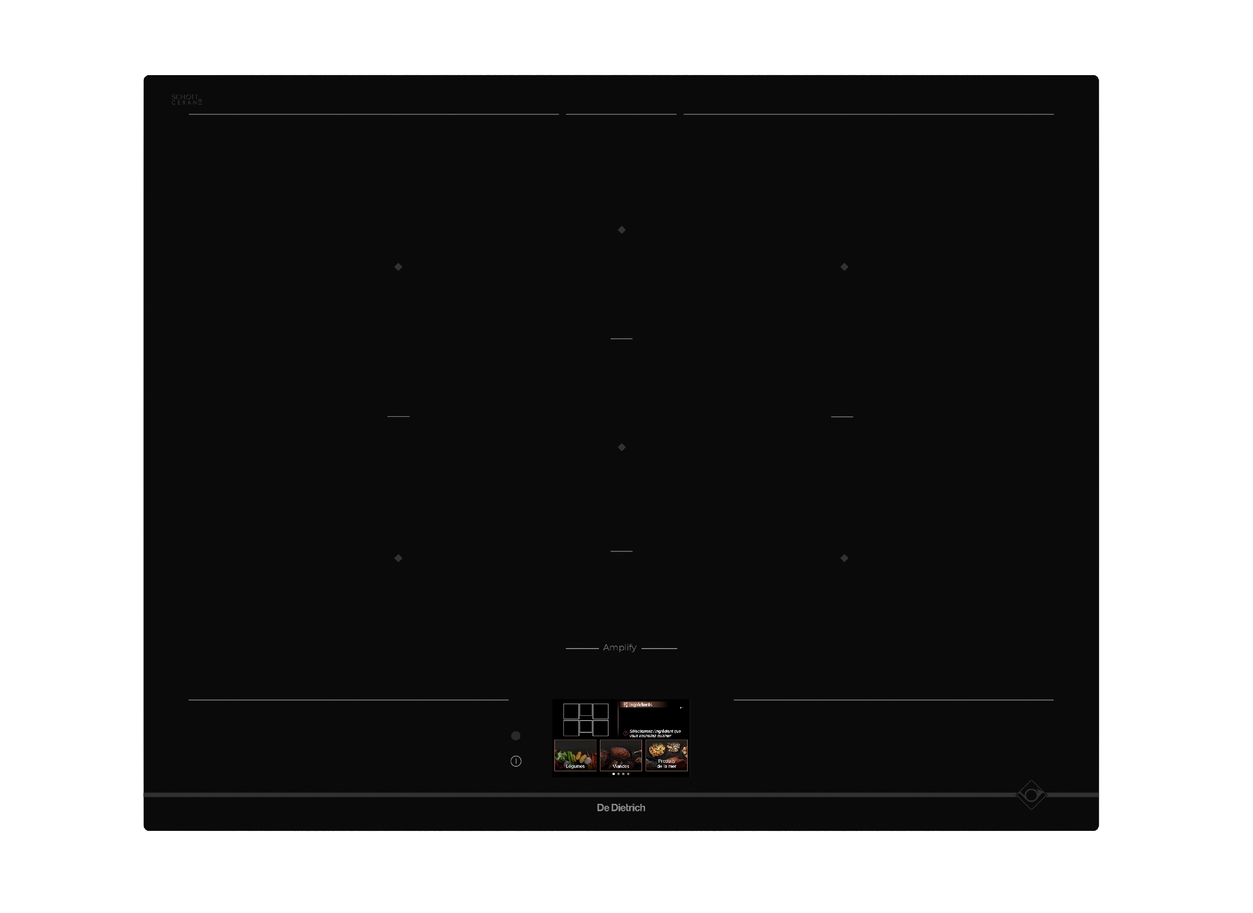 Indukční varná deska De Dietrich DPI5650AB v Infinite Black provedení