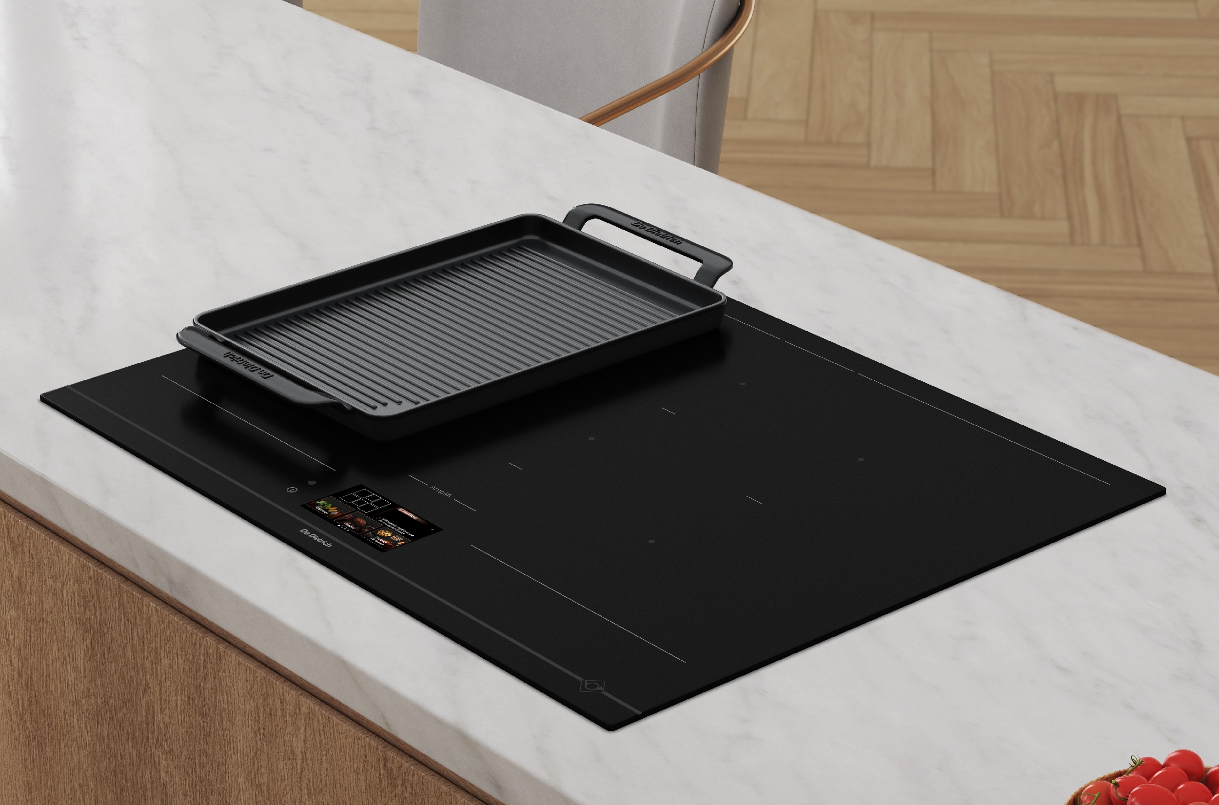 Funkce Grill/Plancha varné desky De Dietrich DPI5650AB