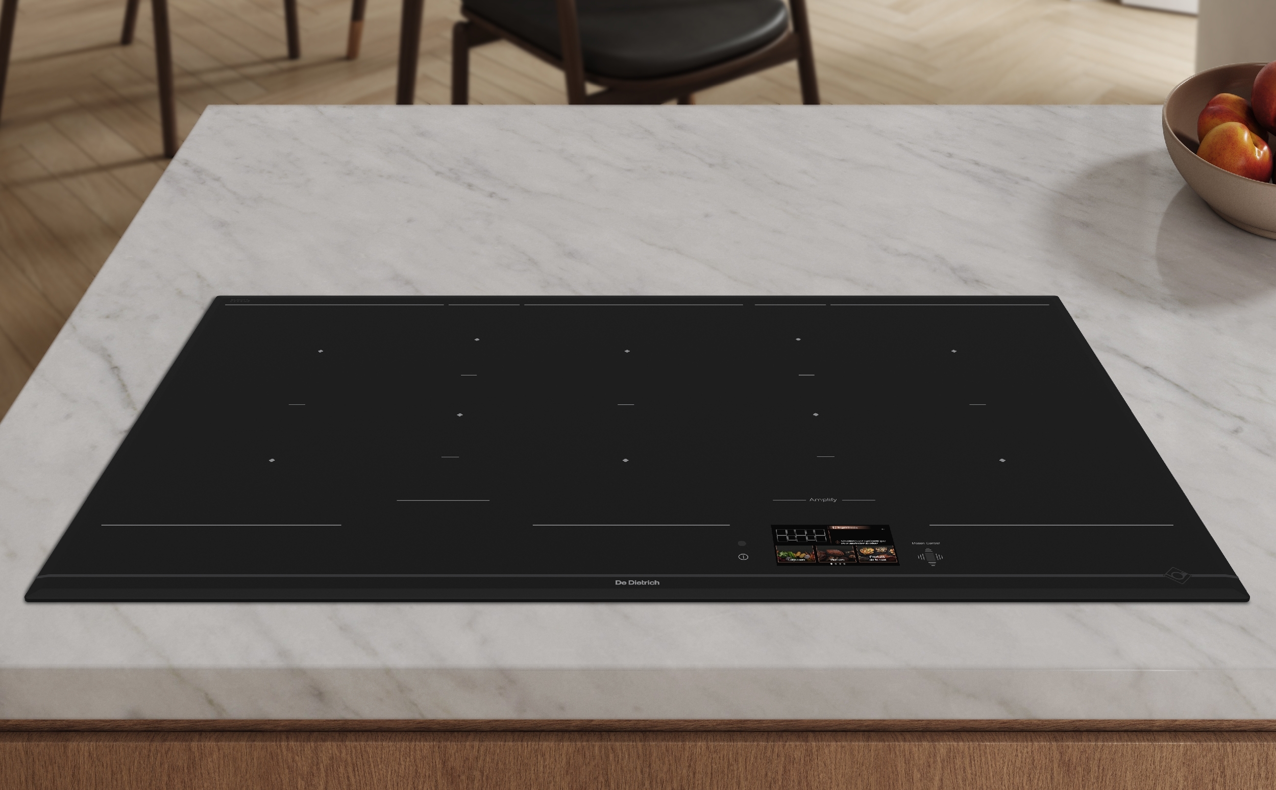 Detail indukční varné desky De Dietrich DPI595AB