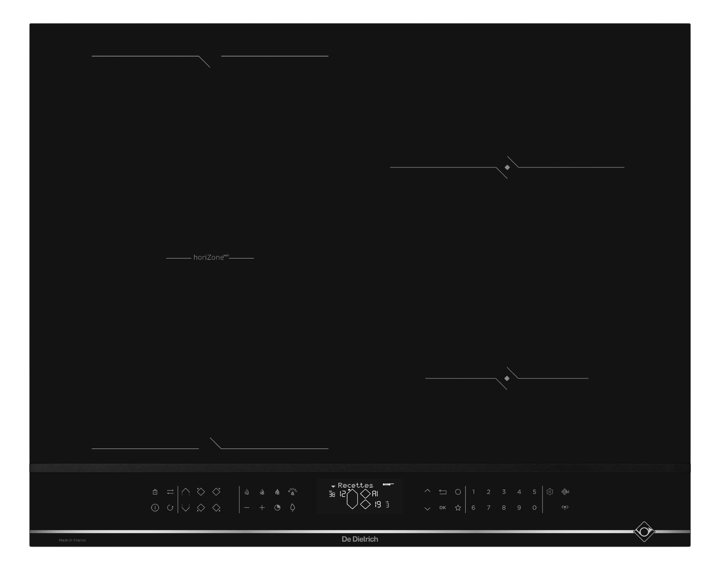 Indukční varná deska De Dietrich DPI4431XT s teplotní sondou Perfect sensor