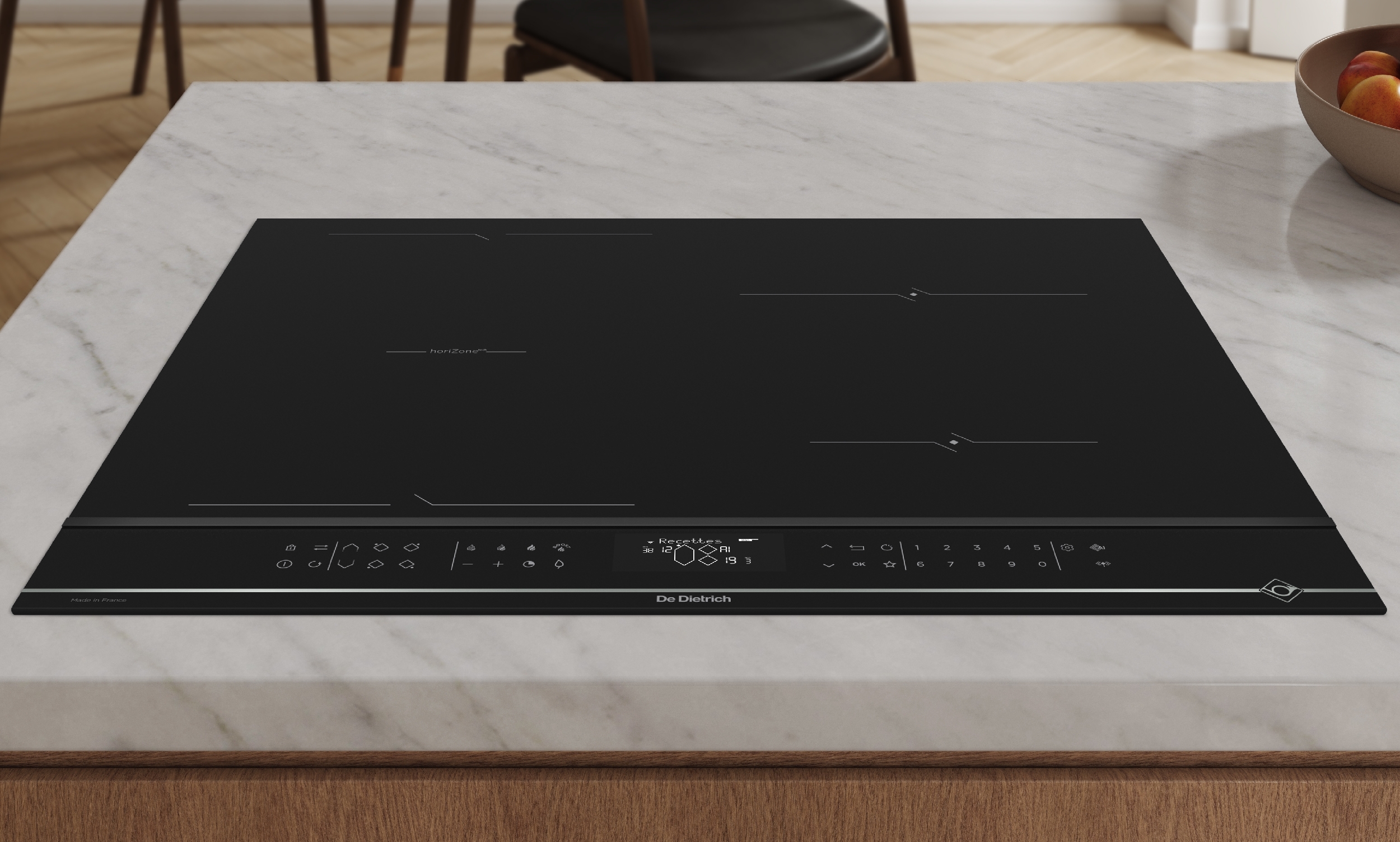 Barevné provedení Infinite Black varné desky  De Dietrich DPI4431XT